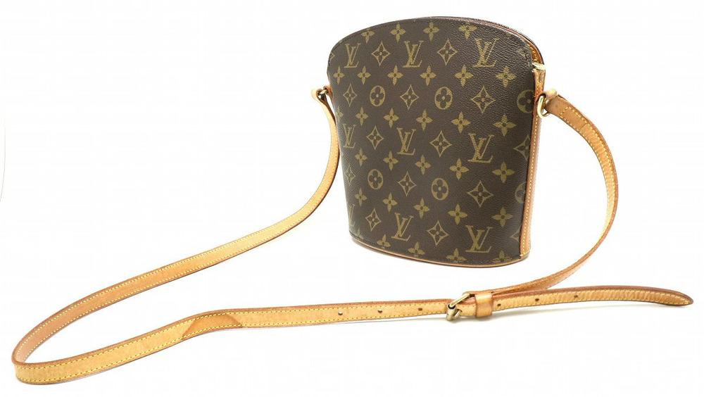 Louis Vuitton Shoulder Monogram Bag Druot s Crossbody Brown